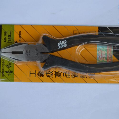 (直销)ABC AB-106平口钳6寸老虎钳 150mm钢丝电工电子剪钳