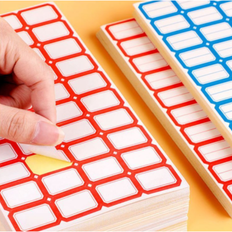 不干胶高粘标签分类贴口取纸手写自粘贴防水便利标签姓名价格贴纸