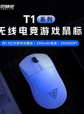 泰坦精英T1无线鼠标三模轻量化办公笔记本台式电竞游戏鼠标中小手