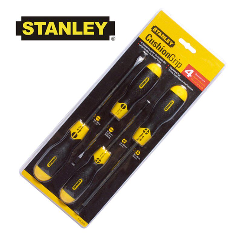 STANLEY/史丹利螺丝刀一字/十字螺丝批带磁力批头起子4件装四件套