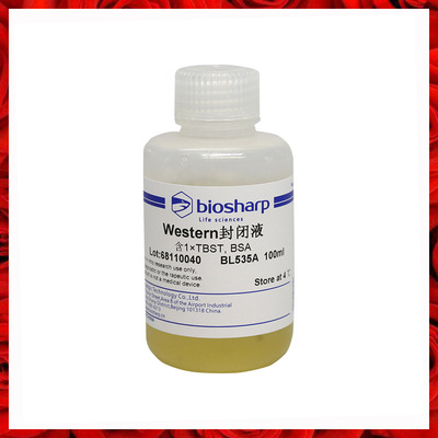 Western封闭液含1xTBST BSA Blocking Buffer封闭10~20张膜BL535A