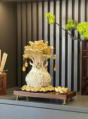 带来财富和宝藏财富和宝藏白菜装饰品客厅电视柜收银台前台装饰店