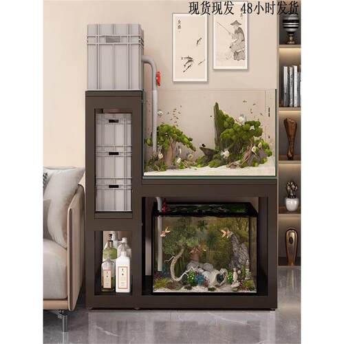 l型鱼缸架多层组合鱼缸底座底柜家用金属承重水簇箱底架鱼缸柜鱼