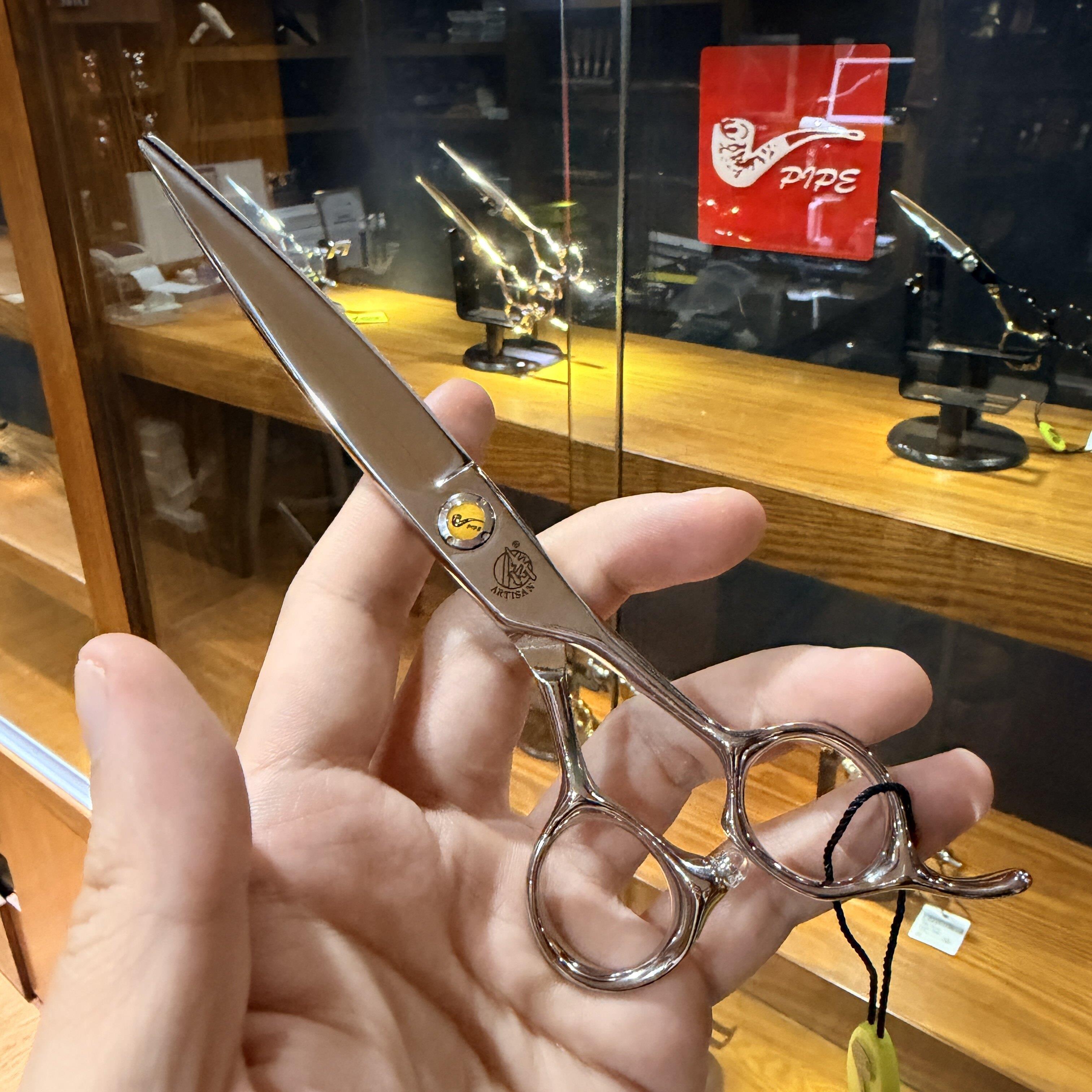 正品PIPE烟斗侍专业美发剪刀名匠系列AB630平剪综合剪理髲剪干湿