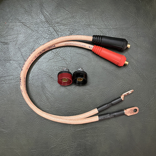 点焊机连接线一体手持式紫铜点焊笔铜鼻子欧式快速接头25平焊把线