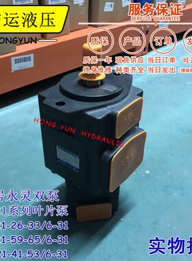 仙居永灵YLC双联叶片油泵PV2R21-26-33/6-31液压打包机液压系统