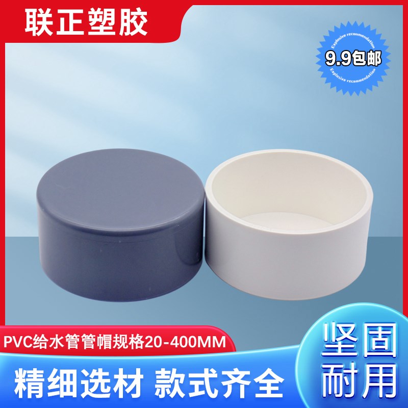 pvc水管堵头 堵帽 管堵20 25 32 40 50 63 75 90 110 160 200盖子