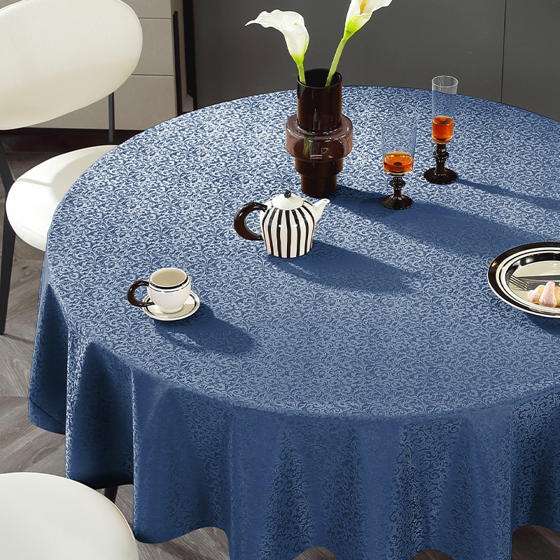 欧式桌布免洗防油防水防烫圆形餐桌垫酒店饭店家用隔Y热大圆桌桌