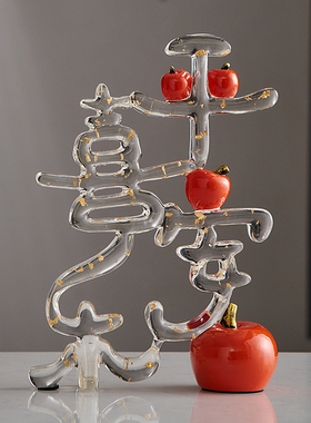 新中式桌面摆件轻奢高档家居客厅酒柜电视T柜饰品乔迁礼物