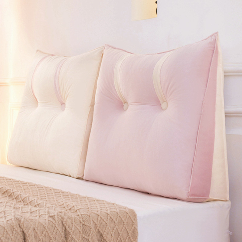 软绵绵 靠枕床头护颈护腰床上抱枕E轻奢榻榻米可洗沙发靠背大靠垫