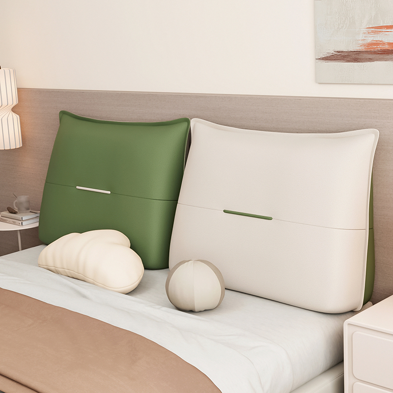 床头靠垫情侣f款式猫爪皮榻榻米自粘情侣靠背可拆卸免拆洗靠垫床