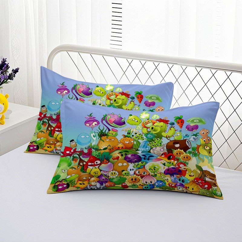 儿童卡通植物大战僵尸僵尸枕v套枕头套枕芯套3050单人枕皮枕头袋