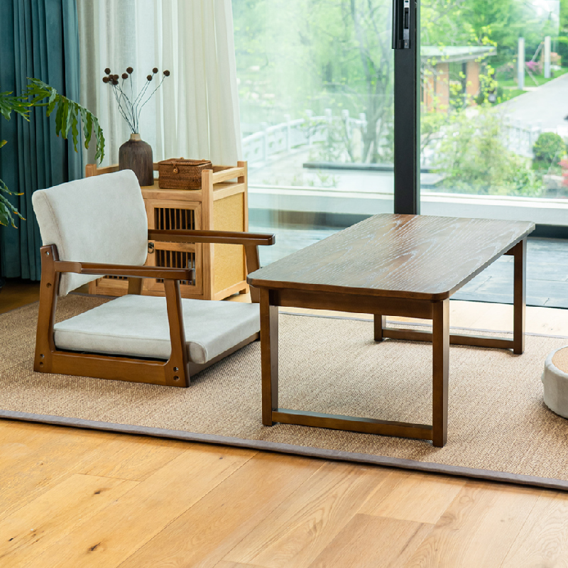 日式折叠榻榻米茶几床上实木阳台长方形坐地窗台飘窗Y矮桌子小炕