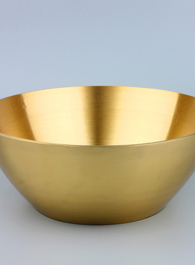 铜碗摆件纯铜碗家用佛具碗餐具聚宝K盆摆件装饰品家居摆设