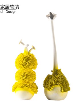 简约创意陶瓷花器艺术品摆件售楼处花瓶花插玄T关客厅软装饰品