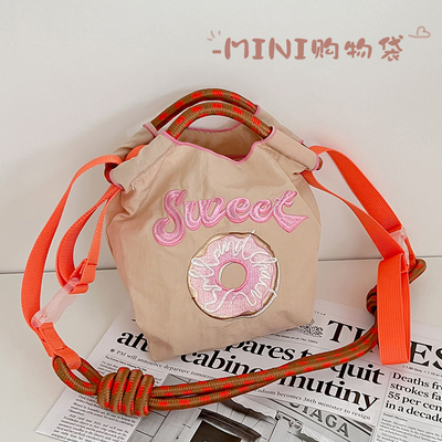 日系迷你mini款刺绣环保袋手提小包ball&chain mini刺绣尼龙布袋