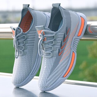 男鞋夏季透气运动鞋男款超轻便一脚蹬网面N鞋跑步鞋子男士休闲鞋