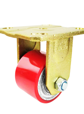 新睿脚轮加重型脚轮低重心脚w轮3寸铁芯PU轮载重设备牛仔轮耐磨静