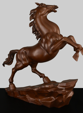 铜马摆件紫铜马到成功工艺礼品摆饰客厅玄关酒柜办公室生V肖马装