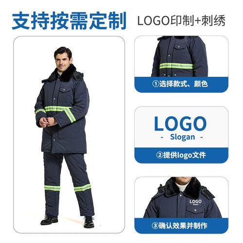 黑色背带裤工装套装劳保冷冻库B防寒服背带裤连帽空变丝防水工作
