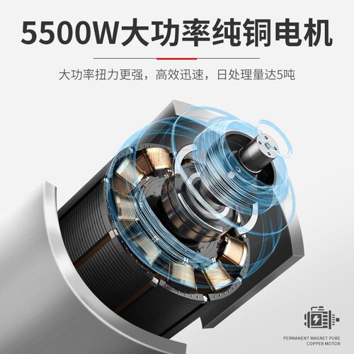 商用厨余垃圾处理器餐厨厨房餐余食物粉碎机大容U量泔水直排设备