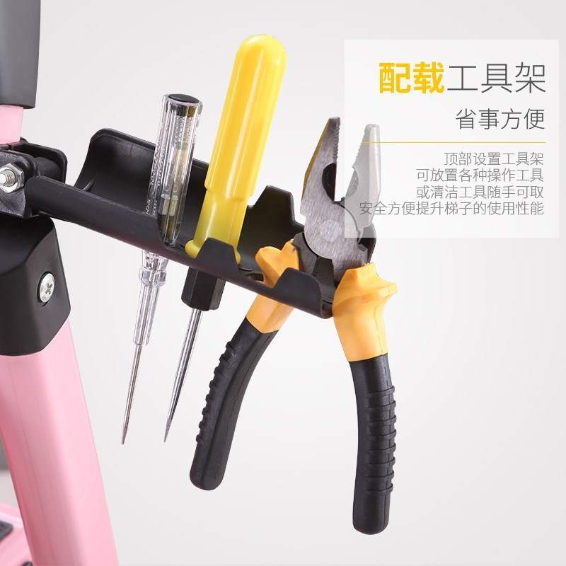 防滑便携加宽合金j小梯子家用折叠梯伸缩小型室内支撑合梯折叠式