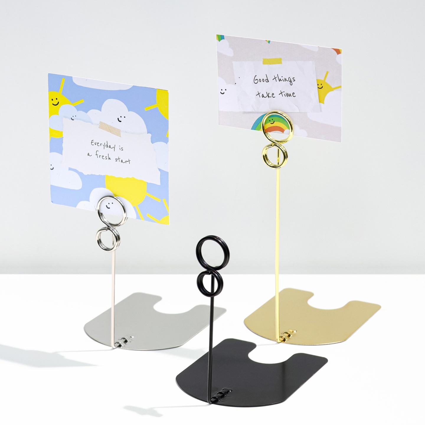 金属标签夹子立式小卡片夹展示架
