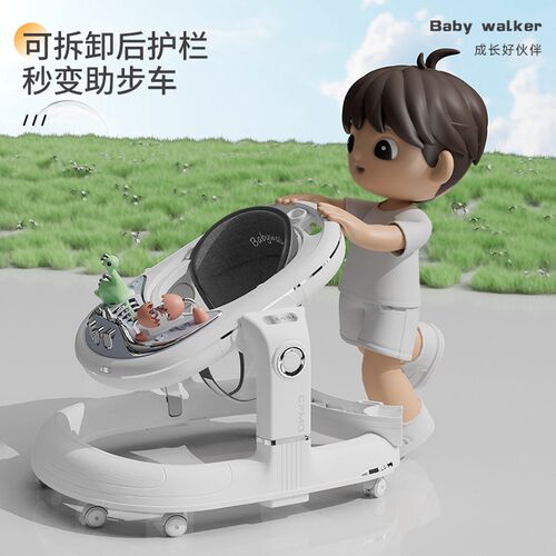 婴儿学步车防O型腿多功r能防侧翻男女孩宝宝可坐推学行助步手推车