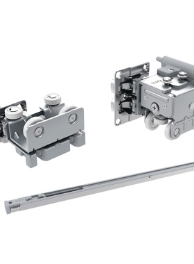 图特 T902折叠移门阻尼缓冲吊轮衣柜折叠+平移门推Y拉门五金滑轮