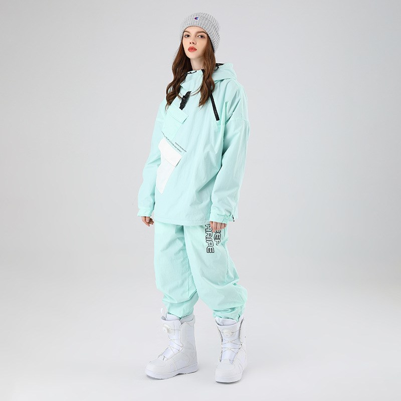 2022单板滑雪服上衣潮牌个性拼接雪服男女防风防水韩国风