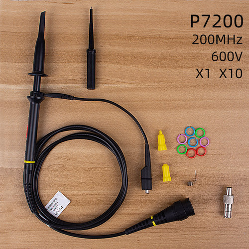 P7200示波器探头600V示波w器探棒X10汽车维修示波器表笔200MHz