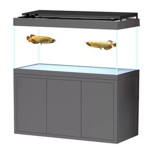 缸内无管件卓底滤鱼缸客厅2024新款 宁K无管道静音鱼缸大中型定制