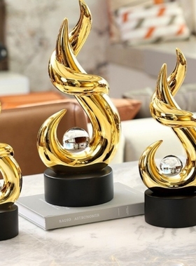 简约家居饰品客厅酒柜摆件轻奢高档G办公室艺术品乔迁开业礼物