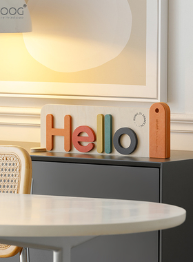 EOG客厅桌面i励志摆件玄关电视柜装饰品乔迁新居治愈系礼物