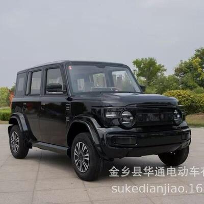 外贸出口电动四轮车2025新款家用新能源小汽车油电两用老头乐送孩