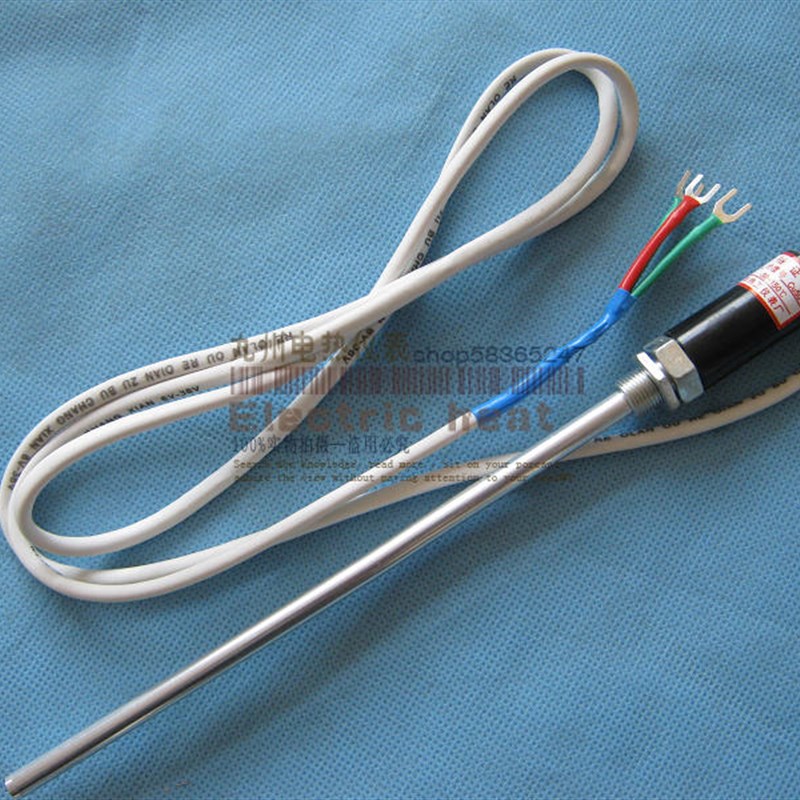 PT100 K E CU50热电阻 热电偶 温度传感器 探头 2米 铝合金外壳