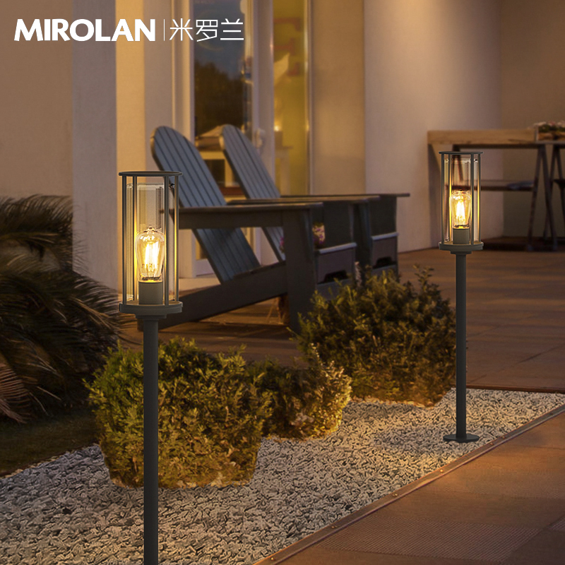 草坪灯插地式别墅花园q地灯太阳能户外路灯家用庭院灯室外露台灯