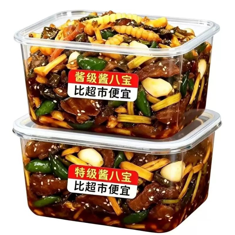 正宗八宝酱菜香脆咸菜黄瓜萝卜干什锦菜腌制下饭下酒菜即食腌辣椒