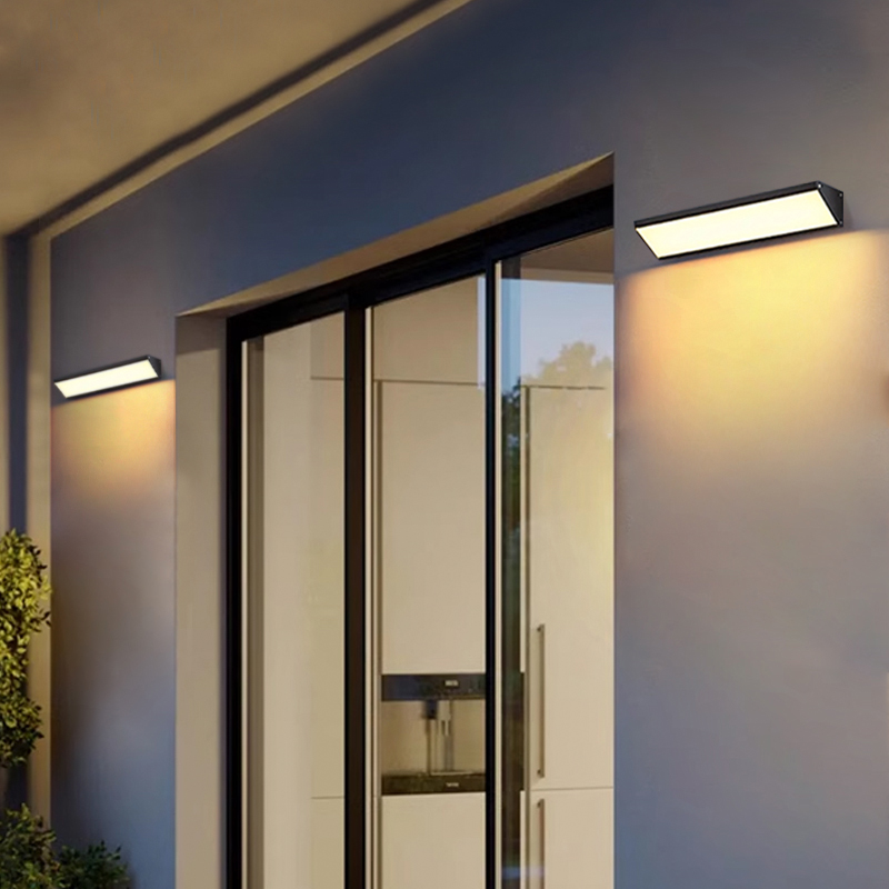 户外壁灯太阳能防水庭院灯u氛围外墙灯别墅露台门前灯长条大门壁