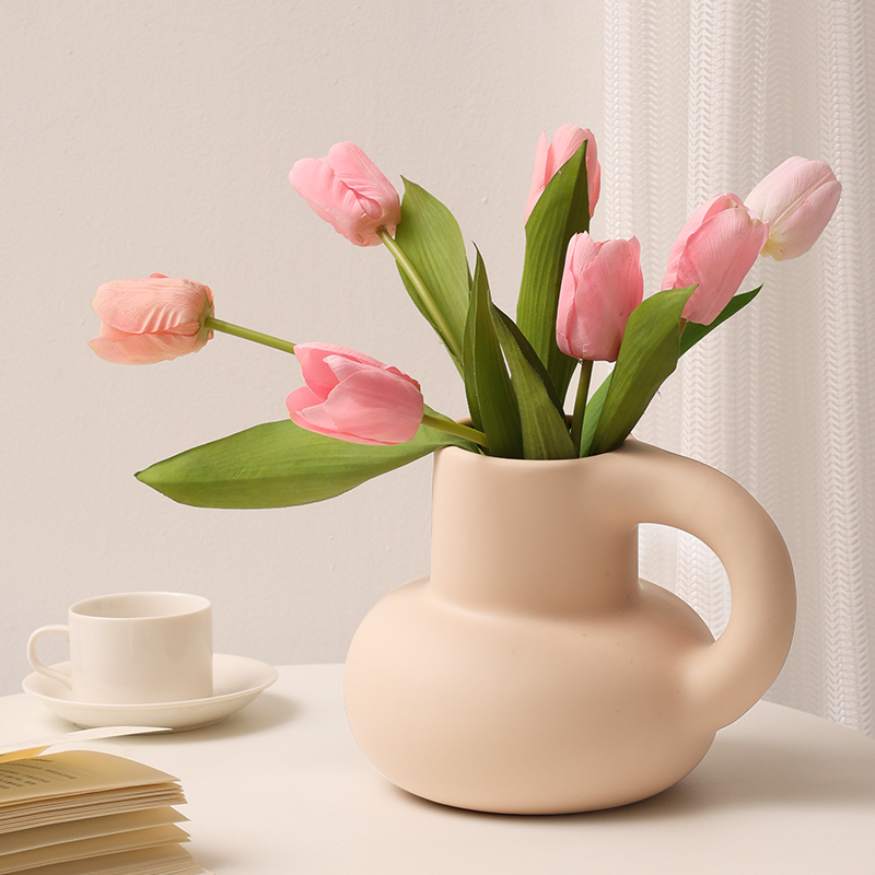 简约陶瓷花瓶摆件客厅插花iys风花器玄关餐桌电视柜家居饰品