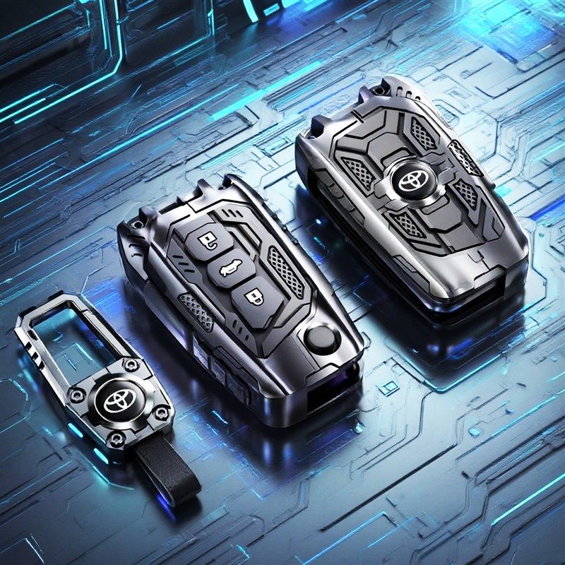 适用田丰卡罗拉钥匙套折t叠雷凌汉兰达威兰达包AV4荣放车壳扣