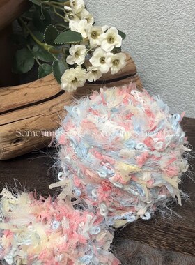 手混线【长岛冰酒】适配8mm左右钩针蓝红撞色夏季线织卡套卡砖等