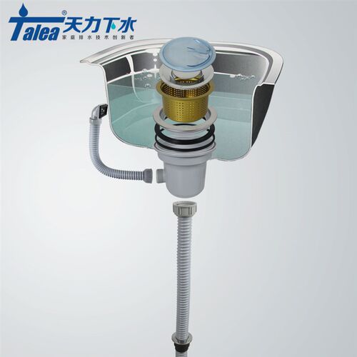 水槽白鸟180/185口径304不锈钢下水器大单槽提笼防臭防堵水漏