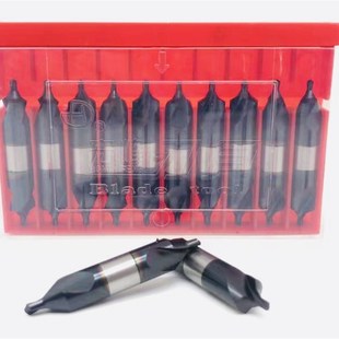 宏峰超硬黑色中心钻 全磨制螺旋槽涂层高速钢定心钻耐磨A型