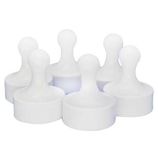 磁铁钕铷强力磁铁图钉圆形特大号白色强磁钉5个教学白板吸铁石磁