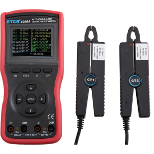 彩屏 连接电脑 广州铱泰ETCR4000A智能型双钳数字相位伏安表