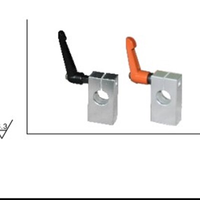 30度梯形丝杠防转动固定件 面接点型LKJ01-D12-P40快速单孔夹支架