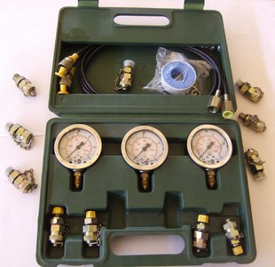 3表3管4接头 挖机测压仪表组合 便携式 挖机液压泵专用液压测试盒