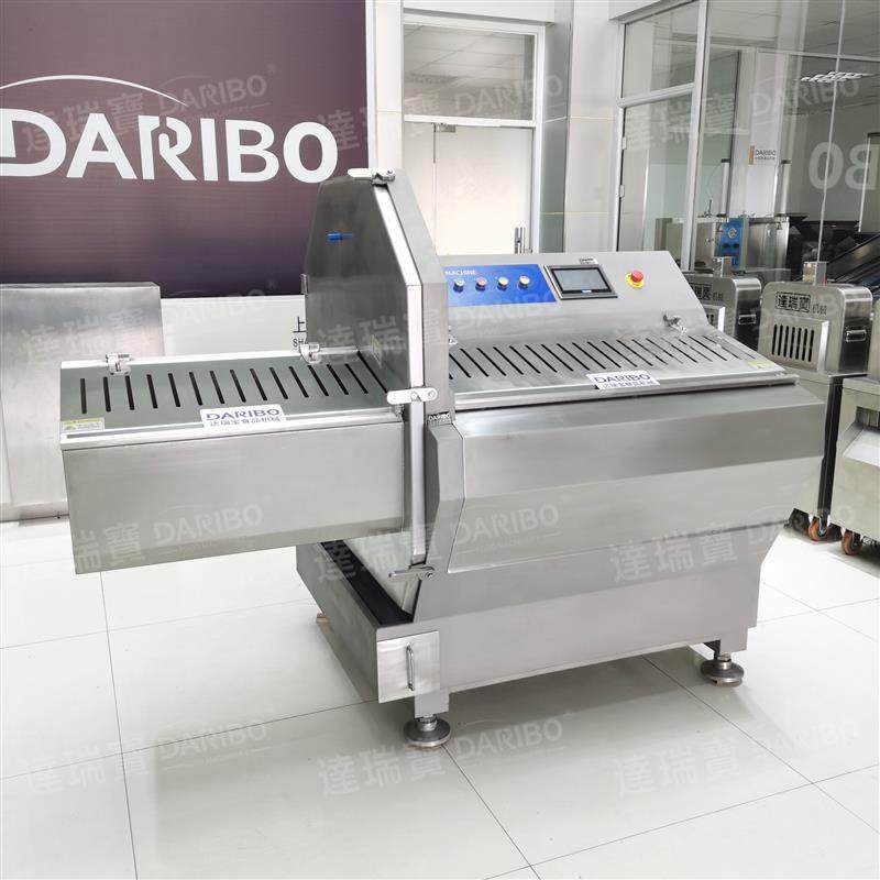 l低温砍排机厚切牛排 牛上脑切片机 冷冻四号肉切片切丝切块设备