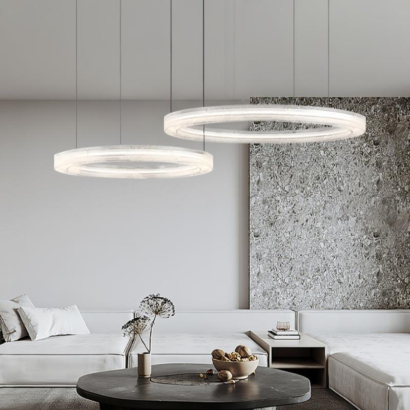 意式极简树脂客厅现护吊灯代简约圆环ADV新款全高端设计师眼大铜